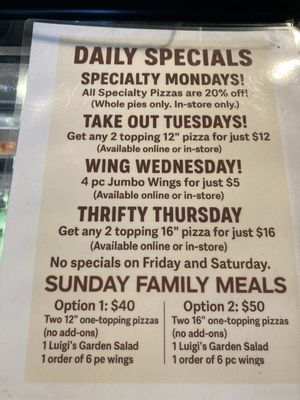Menu photo 3 Luigi's Pizzeria Houston, TX Menu photo 3 Luigi's Pizzeria Houston, TX