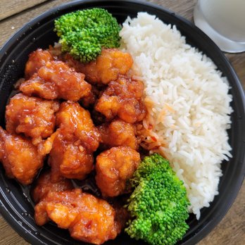 Dynasty Chinese Resturant - Orange Chicken Lunch Special w/White Rice - Chinese Near Me - Solomons, Maryland
