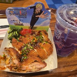 Brook's Chicken Katsu Curry and Robins Flower-Flower Power Refresher Brook's Chicken Katsu Curry and Robins Flower-Flower Power Refresher
