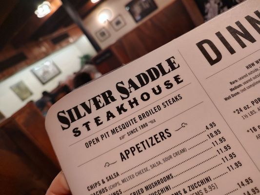 Menu photo 6 Silver Saddle Steakhouse Tucson, AZ