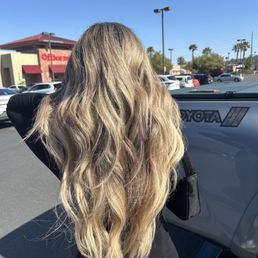 Balayage and hair extension color match Balayage and hair extension color match