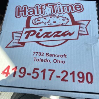 Half Time Pizza - Box - Pizza Near Me - Toledo, Ohio Half Time Pizza - Box - Pizza Near Me - Toledo, Ohio