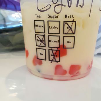 Em-Tea - Pineapple tea, very sweet with aloe jelly topping and strawberry flavored heart topping! It will last me all day... - Bubble Tea Near Me - Merced, California Em-Tea - Pineapple tea, very sweet with aloe jelly topping and strawberry flavored heart topping! It will last me all day... - Bubble Tea Near Me - Merced, California