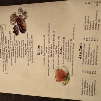 Cafe X2O, Claremont - menu - Lebanese Near Me - Claremont, California