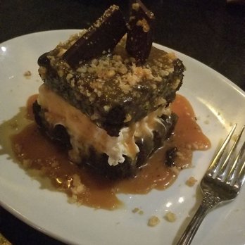 Siena Tavern - Brownie with caramel sauce. I asked the server to swap out the chocolate sauce for caramel..Damn.Delicious! - Italian Near Me - Chicago, Illinois Siena Tavern - Brownie with caramel sauce. I asked the server to swap out the chocolate sauce for caramel..Damn.Delicious! - Italian Near Me - Chicago, Illinois