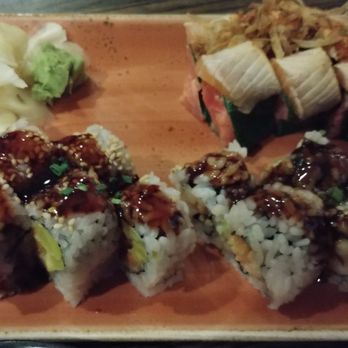 Union - Sweet potato, spicy shrimp, and spicy tuna sushi - Japanese Near Me - Chicago, Illinois Union - Sweet potato, spicy shrimp, and spicy tuna sushi - Japanese Near Me - Chicago, Illinois