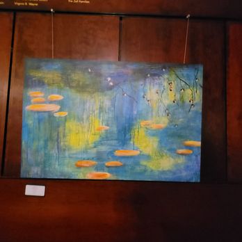 Antoinette Hatfield Hall - 10/12/2023 - 'Wild Spaces' exhibit though out the lobby. 24 x 36 Acrylic on Panel by Linda Robertson called 'Invisible Vibrations'. - Performing Arts Near Me - Portland, Oregon