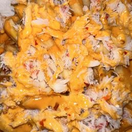 French Fries with Crab and special Cajun sauce