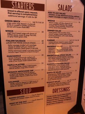 Menu photo 8 Maderas Steak & Ribs Los Alamitos, CA