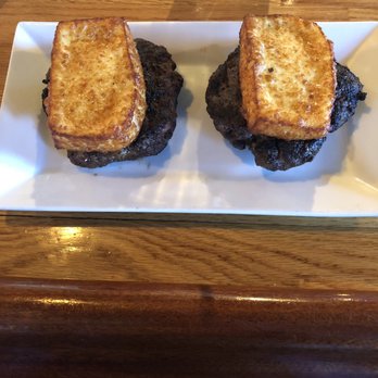 Top Mix Bar & Kitchen - Top Mix Burger without bun and Dominican queso frito - Cocktail Bars Near Me - Boston, Massachusetts