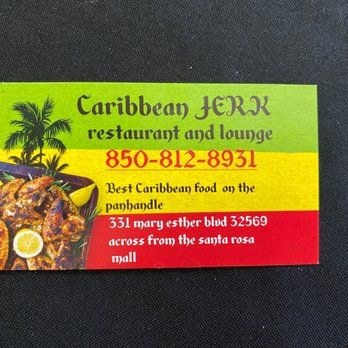 Caribbean Jerk Restaurant and Lounge - Business card - Caribbean Near Me - Forth Walton Beach, Florida Caribbean Jerk Restaurant and Lounge - Business card - Caribbean Near Me - Forth Walton Beach, Florida