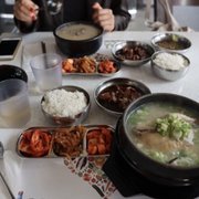 Photo of Mountain Cafe - Los Angeles, CA, United States. The chicken soup with rice and ginseng