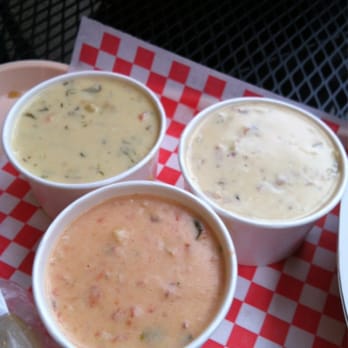 Pike Place Chowder - Check in on yelp and get a 3 chowder deal for $8!!! - Seafood Near Me - Seattle, Washington Pike Place Chowder - Check in on yelp and get a 3 chowder deal for $8!!! - Seafood Near Me - Seattle, Washington