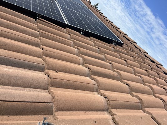 A. M.C  Alex Roofing Logo