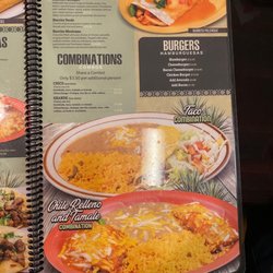 Palenque Mexican Restaurant - Menu, burritos and combinations