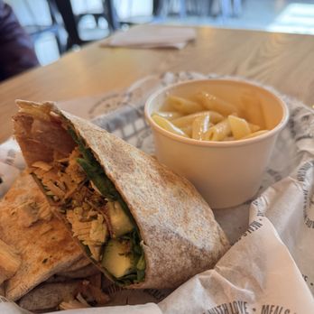 Clean Eatz - Pesto Chicken Wrap with Pasts- EXCELLENT - Burgers Near Me - Hoover, Alabama