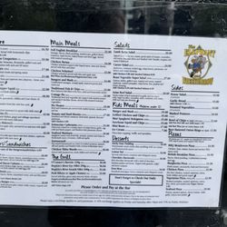 The Elephant & Wheelbarrow - Menu