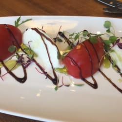 The Larder Restaurant - Plum tomato and mozzarella salad