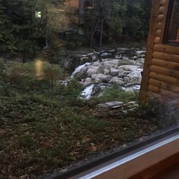 View From The Picture Window Indian Falls Log Cabin Restaurant