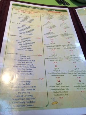 Menu photo 4 Chow Family Restaurant Truro, NS Menu photo 4 Chow Family Restaurant Truro, NS