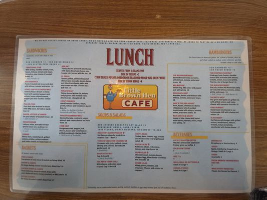Menu photo 2 Little Brown Hen Cafe Florence, OR Menu photo 2 Little Brown Hen Cafe Florence, OR
