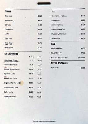 Menu photo 7 CAFE/5 Los Angeles, CA