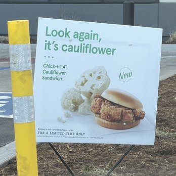 Chick-fil-A - Cauliflower Sandwich! - Fast Food Near Me - Glendale, Colorado