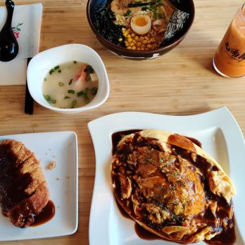 Kyuramen - Flushing - Tokyo tonkotsu with black garlic, and omurice with demi glaze - Ramen Near Me - Flushing, New York Kyuramen - Flushing - Tokyo tonkotsu with black garlic, and omurice with demi glaze - Ramen Near Me - Flushing, New York
