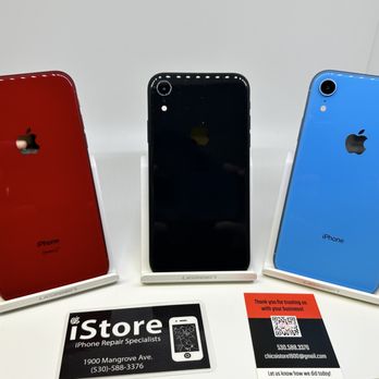 Chico iStore - iPhone XR refurbished  .
A grade condition 
Warranty
86%+ battery health
UNLOCKED- any carrier 
Visit www.chicoistore.com for availability - Electronics Repair Near Me - Chico, California