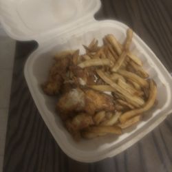 Charlie's - This was the pathetic chicken tenders and old fries