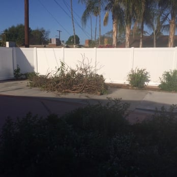 Pacific Vinyl Fences - Back fence completed - Fences & Gates Near Me - Glendale, California Pacific Vinyl Fences - Back fence completed - Fences & Gates Near Me - Glendale, California