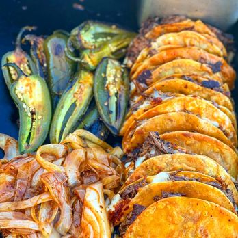 The Birria Boyz - Tacos w/ grilled onions and jalapeños - Food Trucks Near Me - Lompoc, California The Birria Boyz - Tacos w/ grilled onions and jalapeños - Food Trucks Near Me - Lompoc, California
