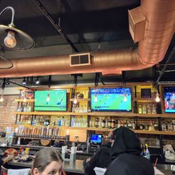 Nice interior lots of drink choices open feel plenty of seating.