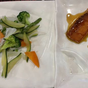 Sushi Haya - Habichi salmon & habichi steamed veggies - Japanese Near Me - Houston, Texas Sushi Haya - Habichi salmon & habichi steamed veggies - Japanese Near Me - Houston, Texas