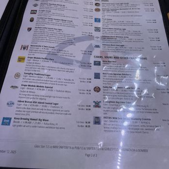 Rising Tide Tap And Table - Partial beer menu - American Near Me - Cape Canaveral, Florida Rising Tide Tap And Table - Partial beer menu - American Near Me - Cape Canaveral, Florida