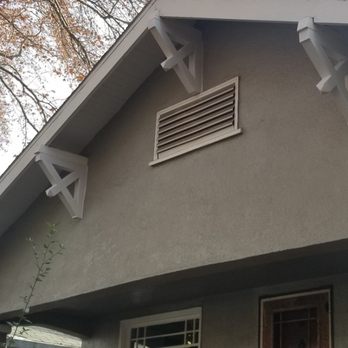 Fearn Woodworks - Custom corbels add interest to what once was a very plain front gable. - Handyman Near Me