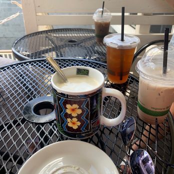 Caffe Florian - Our coffee and tea outside - Cafes Near Me - Kealakekua, Hawaii