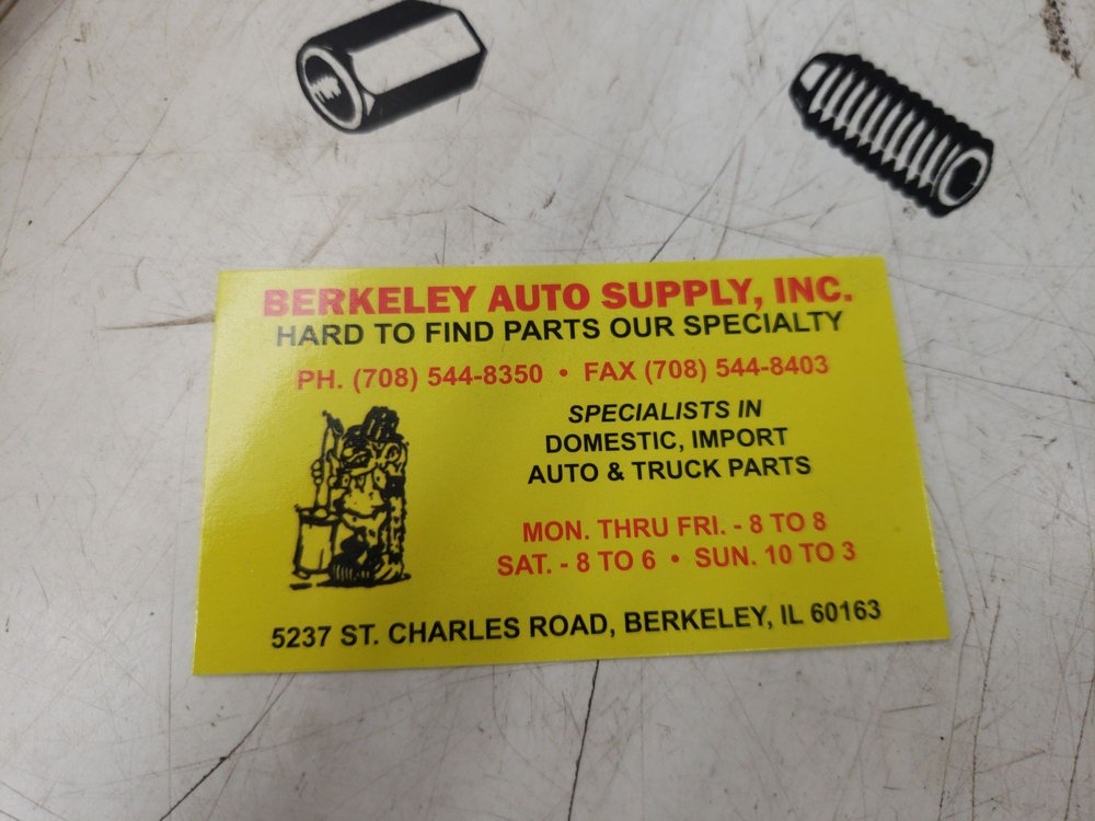 BERKELEY AUTO SUPPLY Updated August 2024 5237 Saint Charles Rd