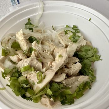 Pho Nom Nom - The chicken, noodles, and herbs. - Vietnamese Near Me - Rockville, Maryland