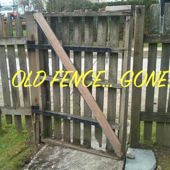 Zach's Structures - Rain-rotted, broken-down fence no longer an eyesore...it's GONE! Thanks Z&S! - General Contractors Near Me Zach's Structures - Rain-rotted, broken-down fence no longer an eyesore...it's GONE! Thanks Z&S! - General Contractors Near Me