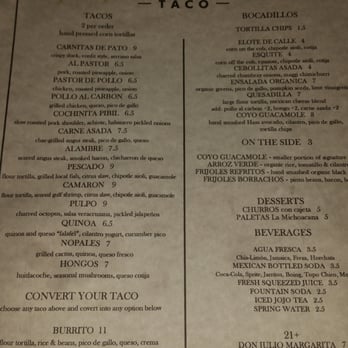 Coyo Taco - Banging menu - Mexican Near Me - Miami, Florida Coyo Taco - Banging menu - Mexican Near Me - Miami, Florida