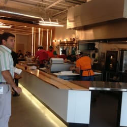 Open kitchen.