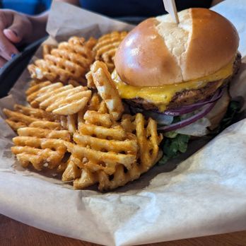 The Brick Saloon - Black Bean Burger - Bars Near Me - Roslyn, Washington