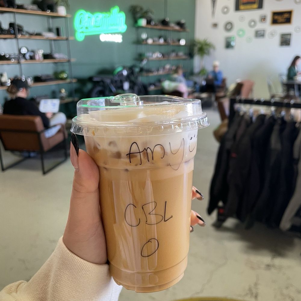 Gremlin Garage - Caramel Banana Latte - Coffee & Tea Near Me - Costa Mesa, California Gremlin Garage - Caramel Banana Latte - Coffee & Tea Near Me - Costa Mesa, California
