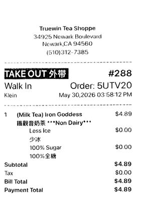 Menu photo 1 Truewin Tea Shoppe Newark, CA Menu photo 1 Truewin Tea Shoppe Newark, CA