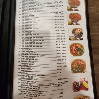 Pho Tau Bay - Menu - Vietnamese Near Me - San Jose, California