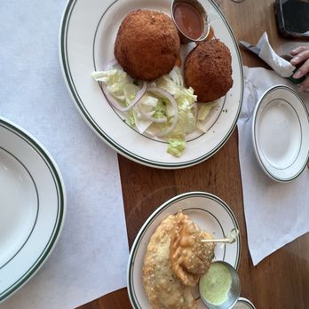 Sazon Cuban Cuisine - Potato balls and empanadas - Cuban Near Me - Miami Beach, Florida Sazon Cuban Cuisine - Potato balls and empanadas - Cuban Near Me - Miami Beach, Florida