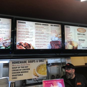 Dengeos - Skokie - Menu board, circa May 2023. - Barbeque Near Me - Skokie, Illinois