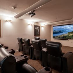The Heights At Columbia Knoll - Enjoy the new blockbusters and old classics in our movie theater room