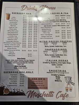 Menu photo 3 Moschetti Cafe Vallejo, CA Menu photo 3 Moschetti Cafe Vallejo, CA